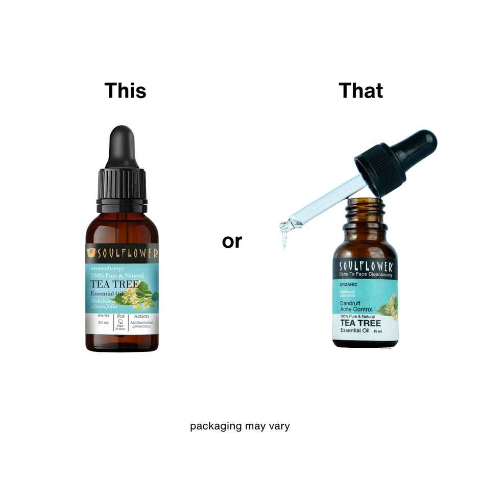 Soulflower Tea Tree Essential Oil For Dandruff Control