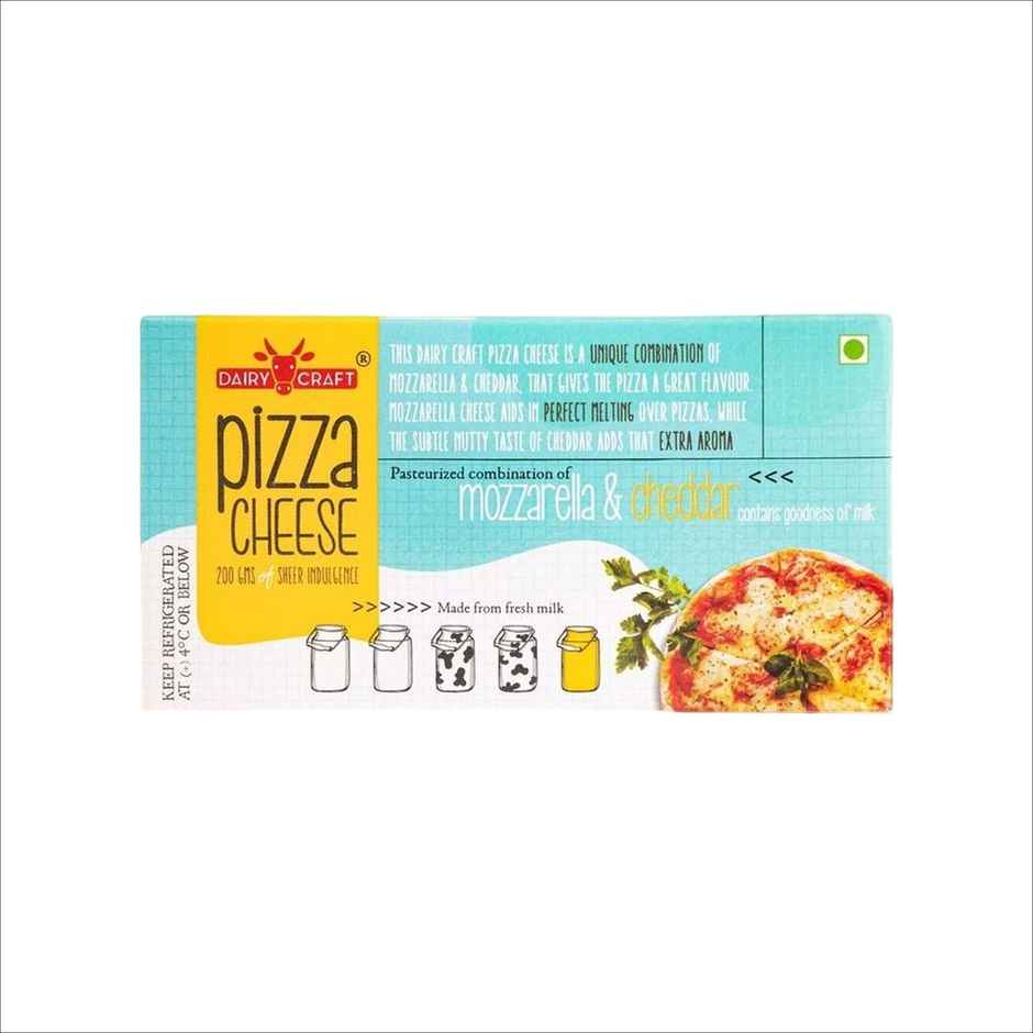 Dairy Craft Pizza Cheese Block (Mozzarella + Cheddar) Combo