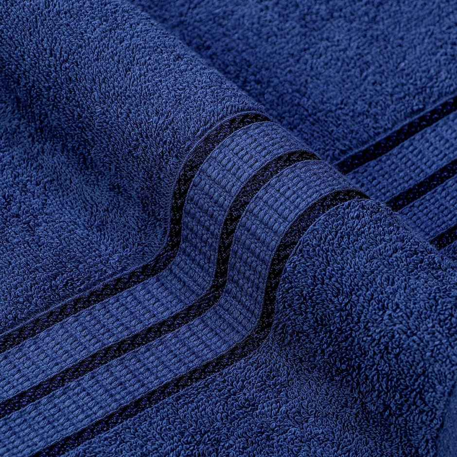 Superspun 100% Cotton- 420 Gsm- Vodre- Single Piece- Bath Towel- Size:70 x 140 - Navy Blue