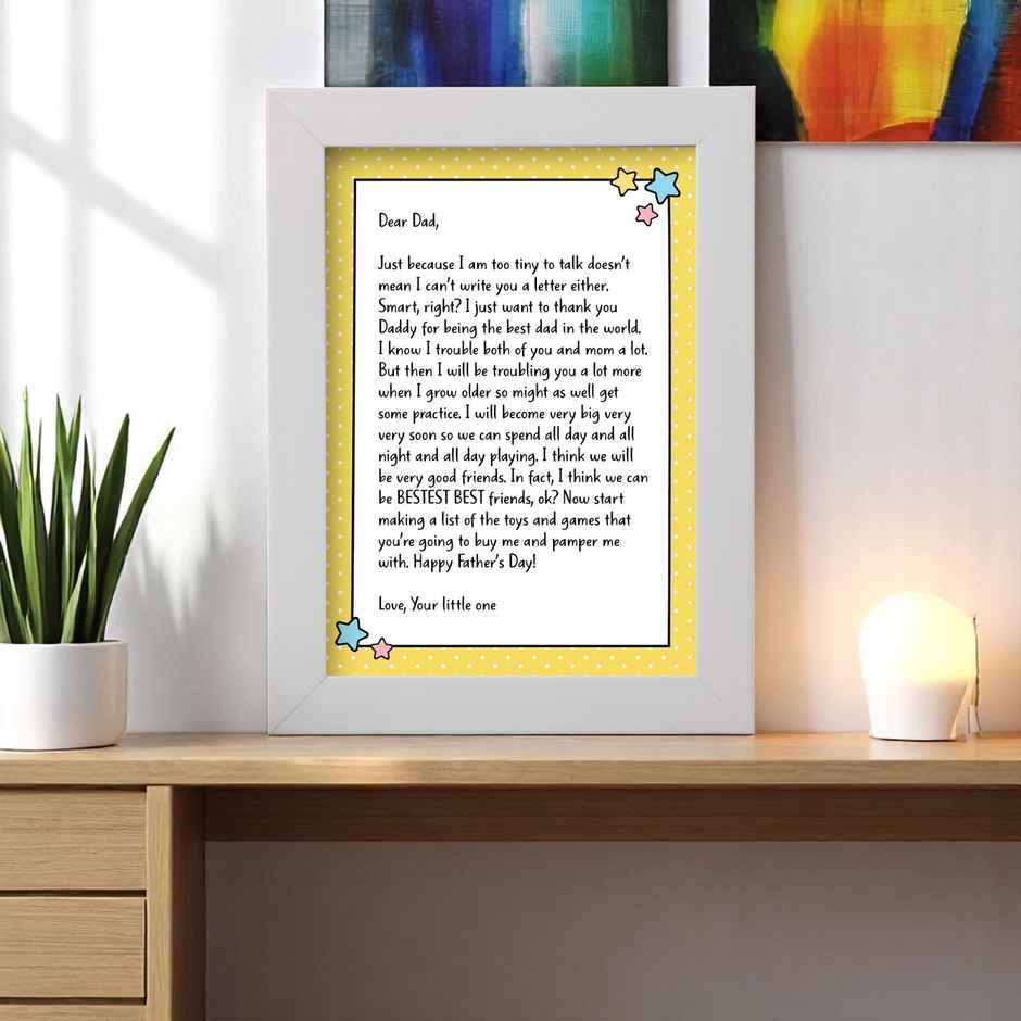 Happy Mail Letter From Baby For Expecting Dads