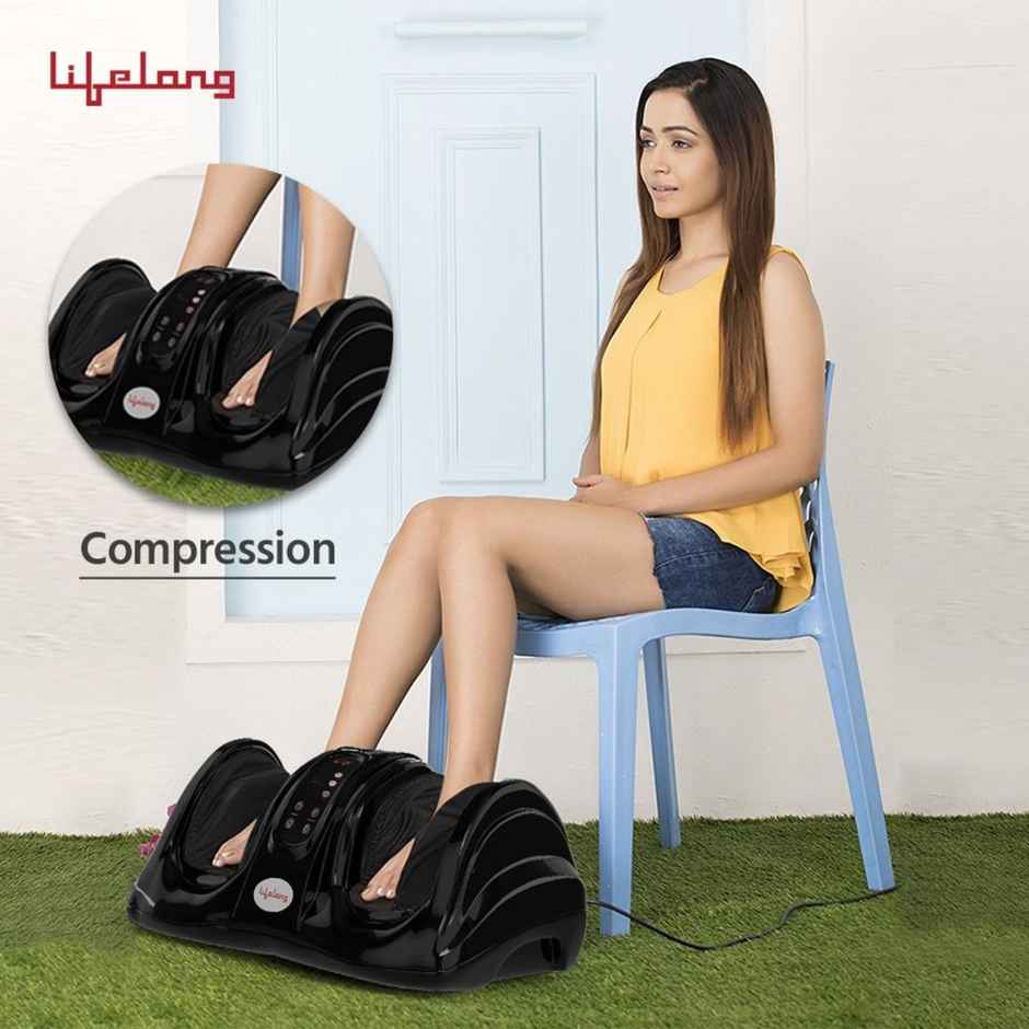 Lifelong Llm756 Powerful Electric Foot Massager For Pain Relief With Kneading And Rolling Massager
