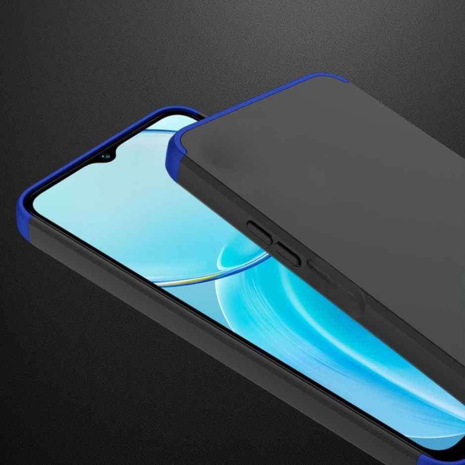 Kwine Case Redmi A1 Plus / A2 Plus / Poco C50 / Poco C51 Back Cover - 360 Degree Case - Blue Color