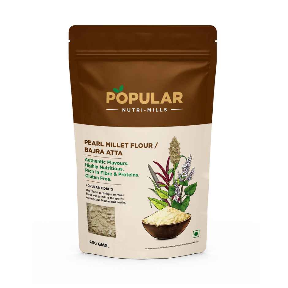Popular Essentials Nutri Mills Pearl Millet Flour Bajra Atta
