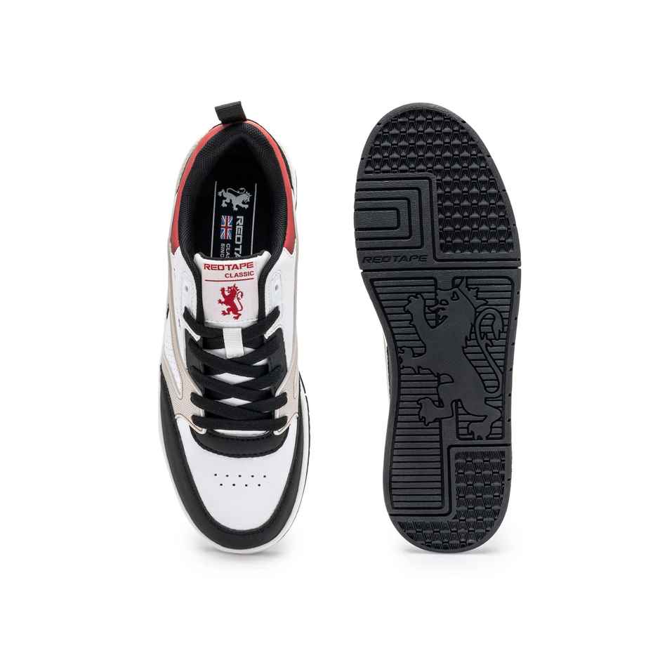 Red Tape Men's Sneakers | RSL0272A | White and Red - UK 6