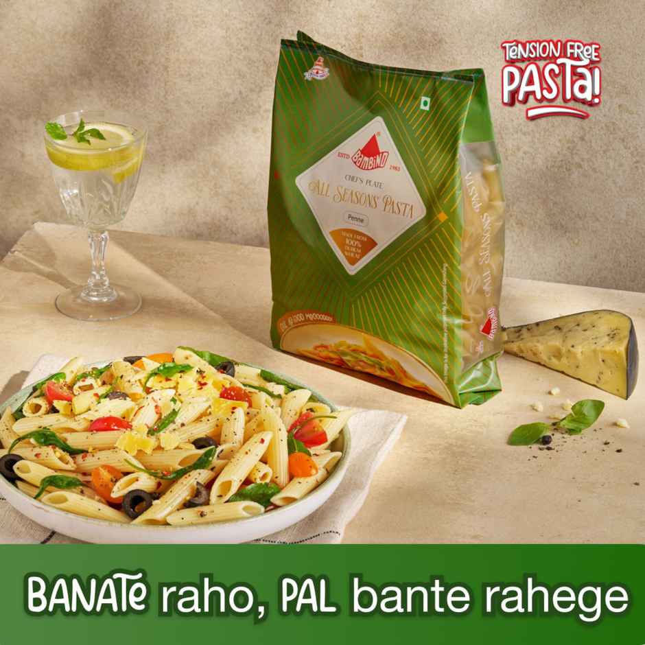 Bambino All Season Premium Penne Pasta - Pure Durum Wheat, No Maida, Protin Rich