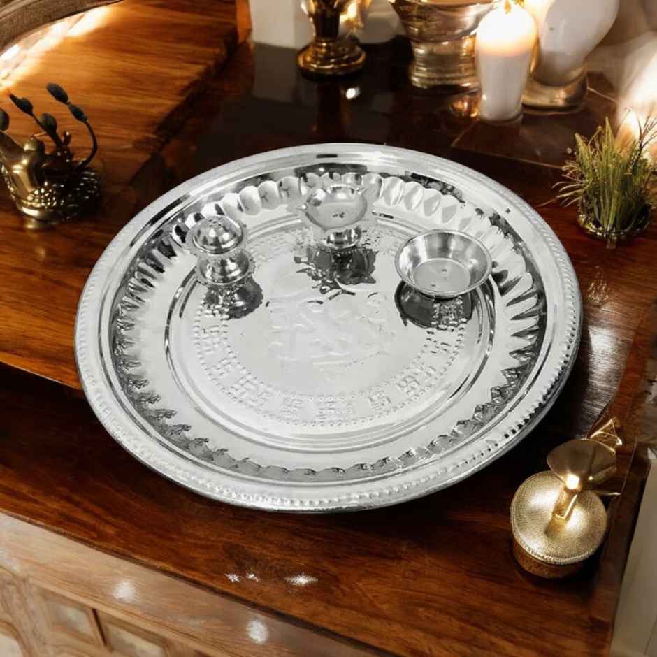 Steel Pooja Thali | Divine Vibes