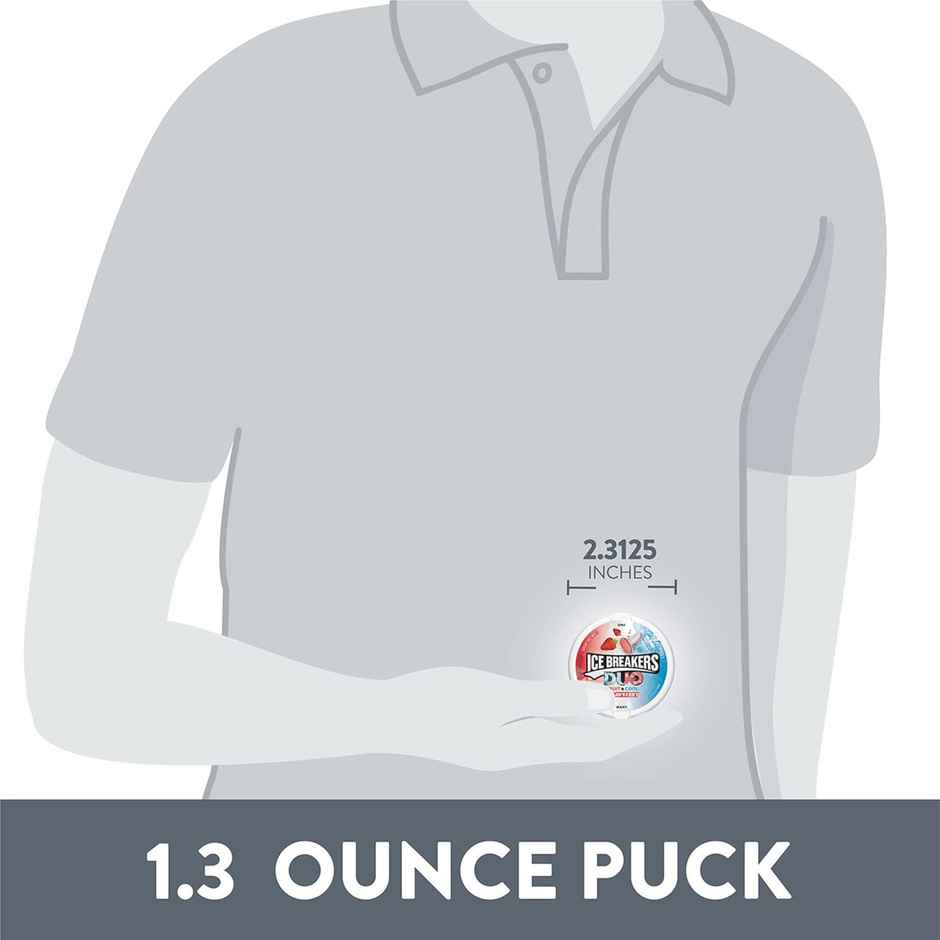 Ice Breakers Duo Strawberry Sugar Free Mint Candies