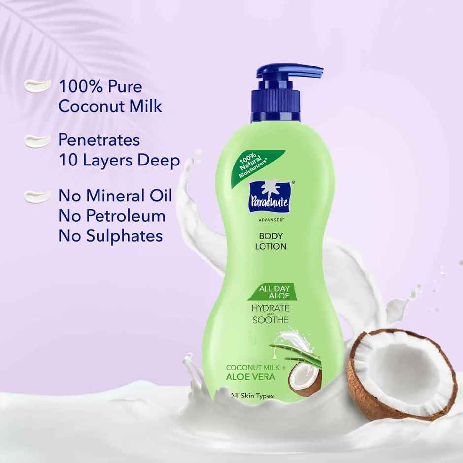 Parachute Advansed Refresh Body Lotion 100% Natural Moisturisers