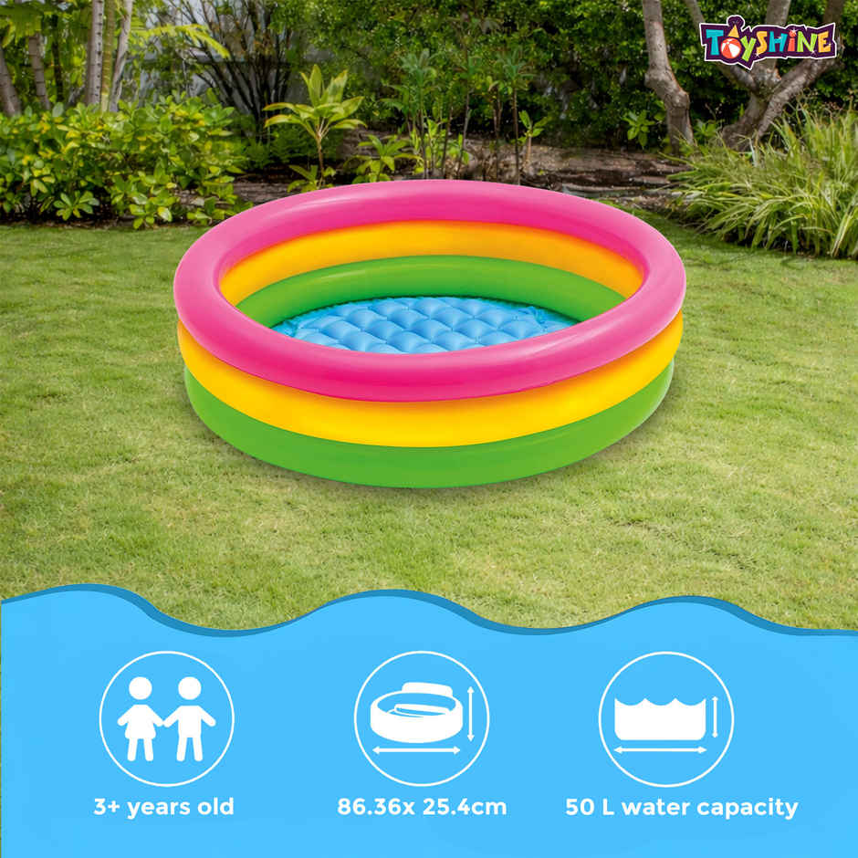 Toyshine Intex 3 Feet Kids Pool | Colorful Fun for Ages 2-5