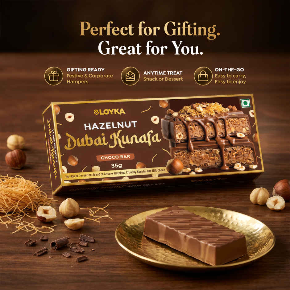 Loyka Hazelnut Dubai Kunafa Choco Bar