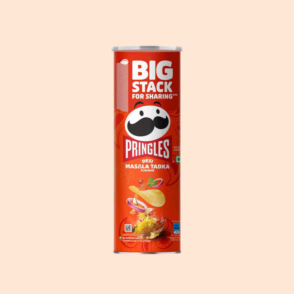 Pringles Potato Chips Desi Masala Tadka Flavour