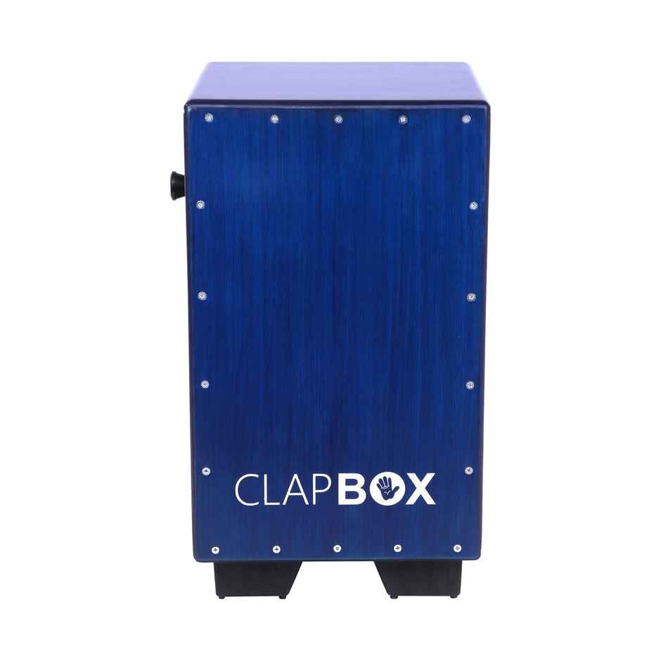 Clapbox Adjustable Snare Cajon Cb40- Blue, Birch Wood (H:50 W:30 L:30) - 3 Internal Snares