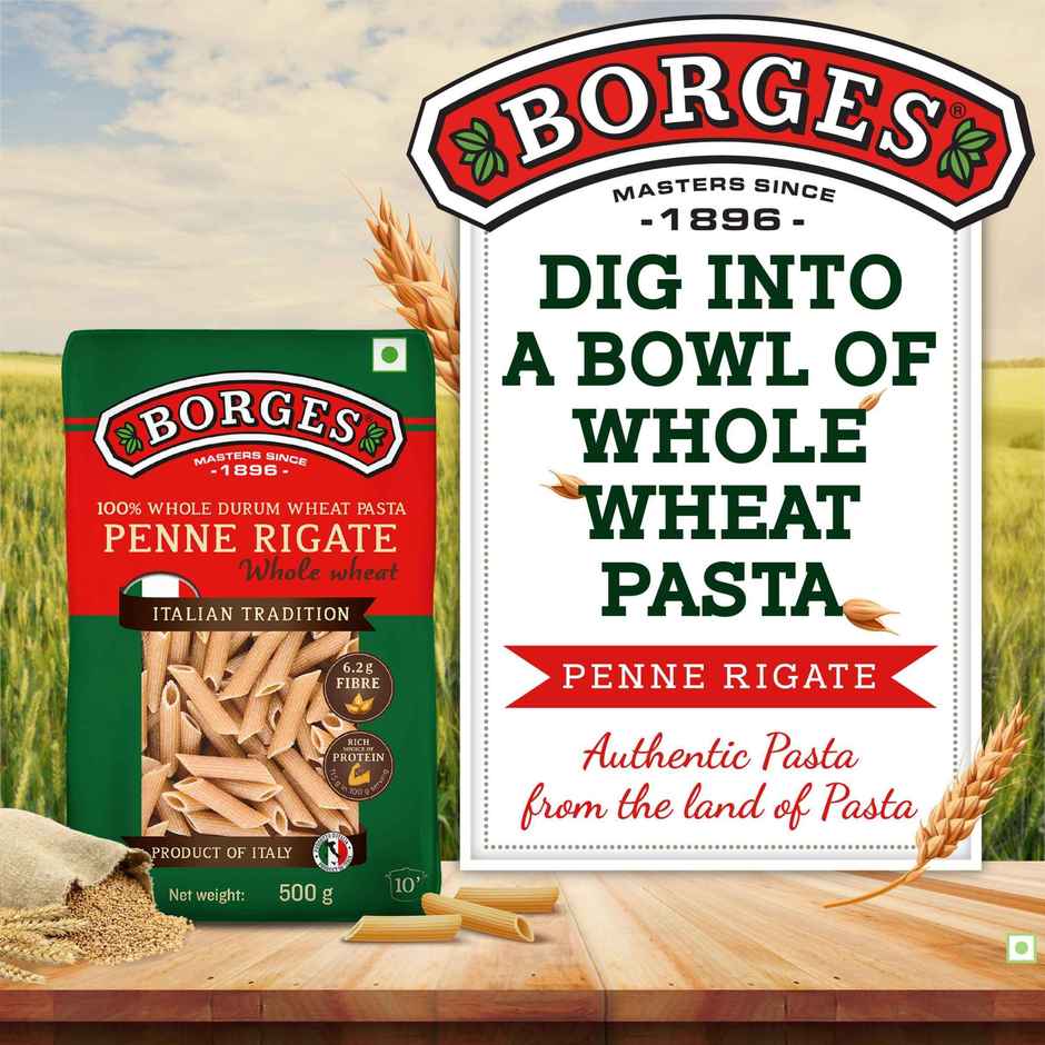 Borges Whole Durum Wheat Pasta Penne Rigate