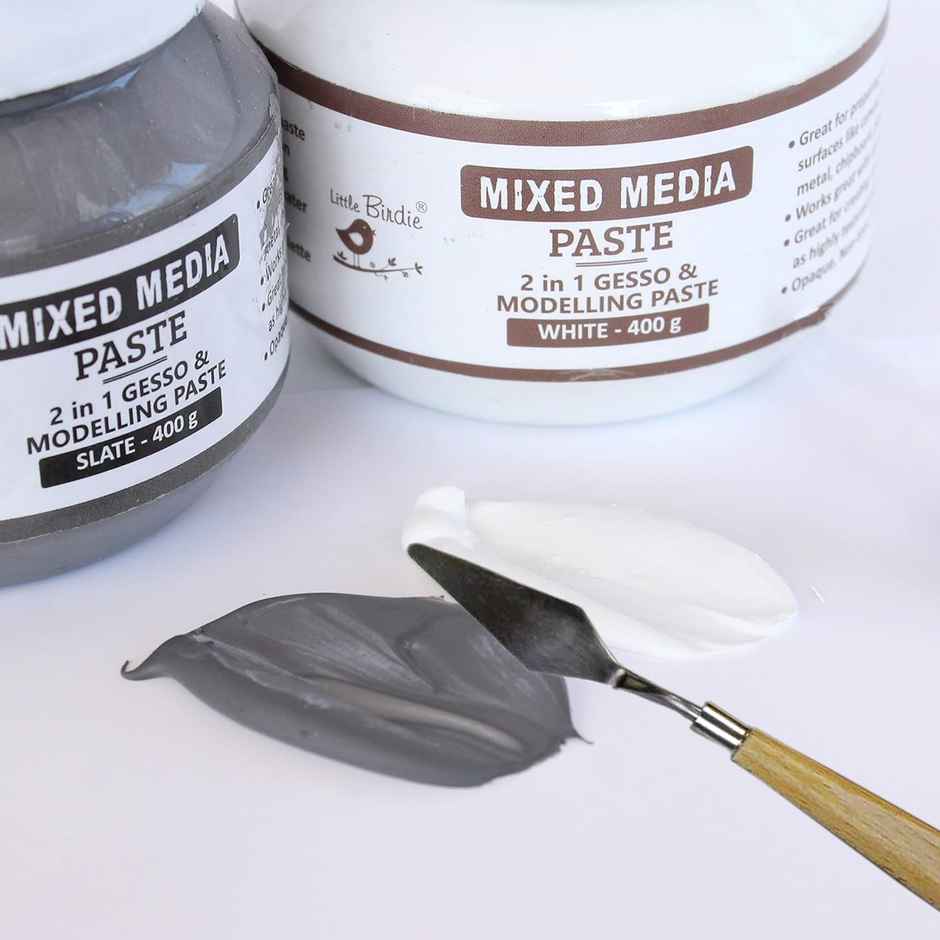 Itsy Bitsy 2 in 1 Gesso Modelling Paste White 400 gms Bottle Lb