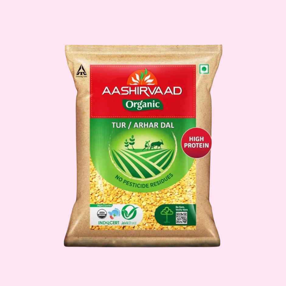 Aashirvaad Organic Arhar/Tur Dal | Rich In Protein