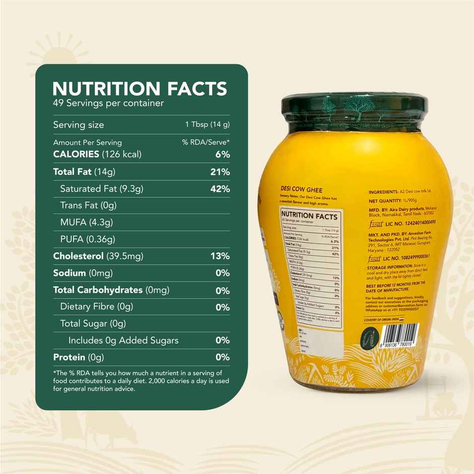 Anveshan A2 Desi Cow Ghee | Pure & Traditional