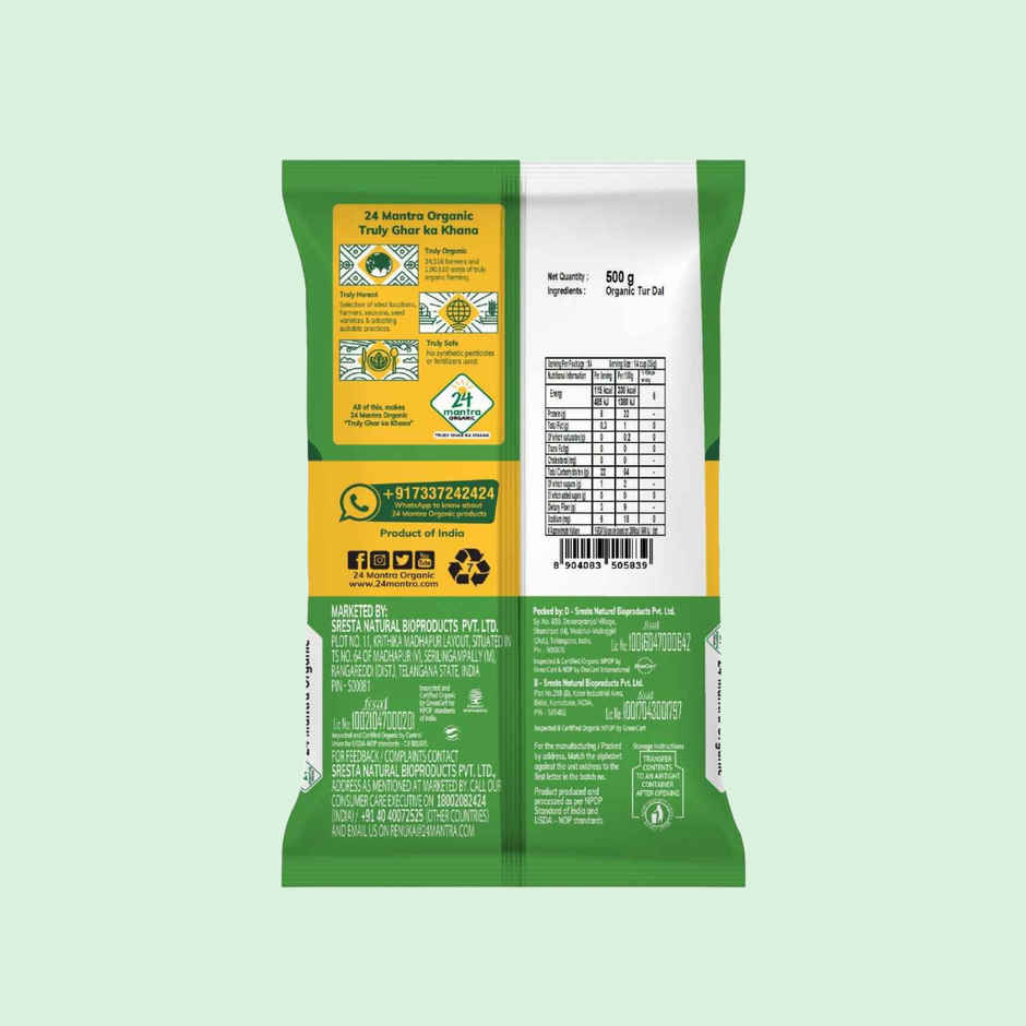 24 Mantra Organic Tur Dal - Split