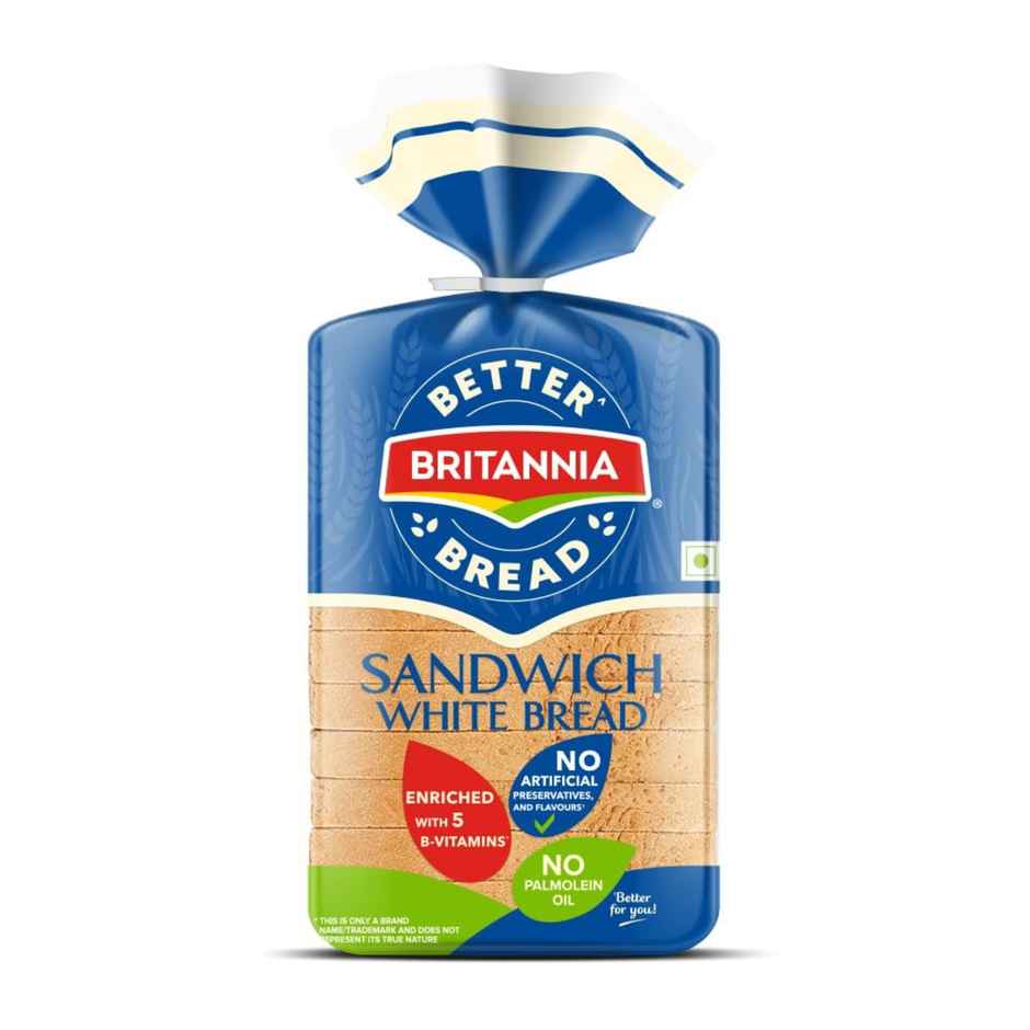 Britannia Better Bread Sandwich White Bread (No Preservative) Combo
