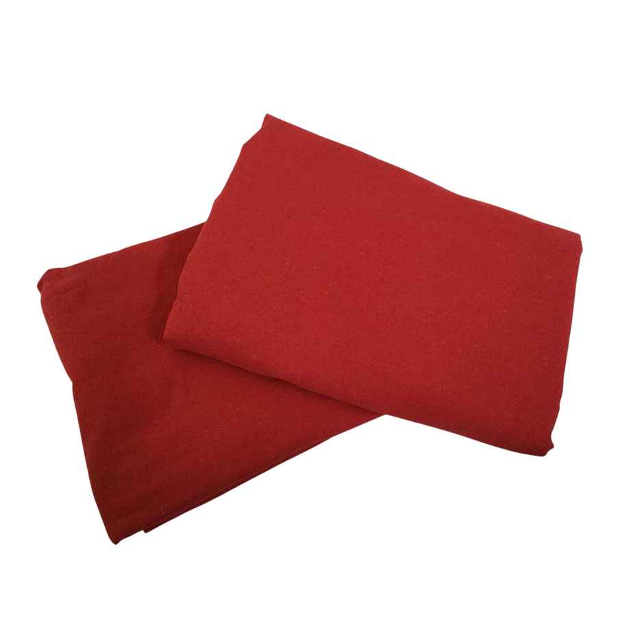 Lushomes Curtain - Red | Cotton Rod Pocket | 5 ft Long | 54 x 60 inch