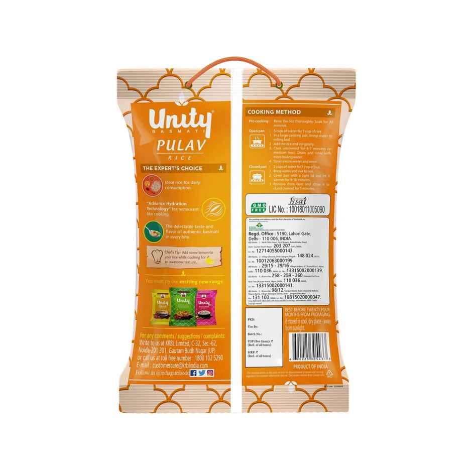 India Gate Unity Pulav Basmati Rice - Buy at ₹631 Online | Instant ...