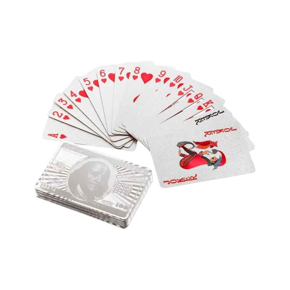 Se7en Silver Plated Poker Playing Cards