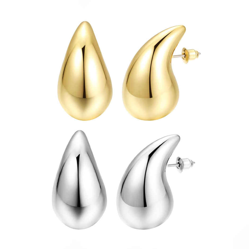 Shining Diva Fashion Latest Stylish Western Combo Earrings for Women and Girls | Cmb304-15818-15819