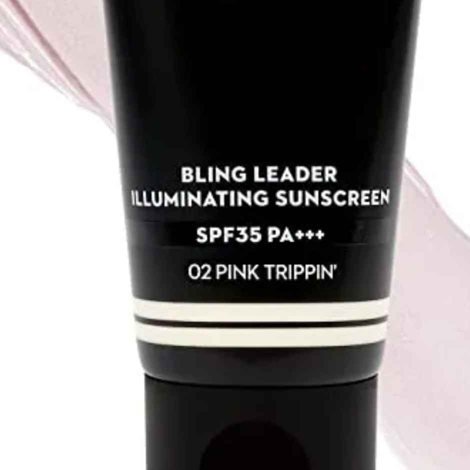 SUGAR Cosmetics Bling Leader Illuminating Sunscreen SPF 35 PA+++ - 02 Pink Trippin