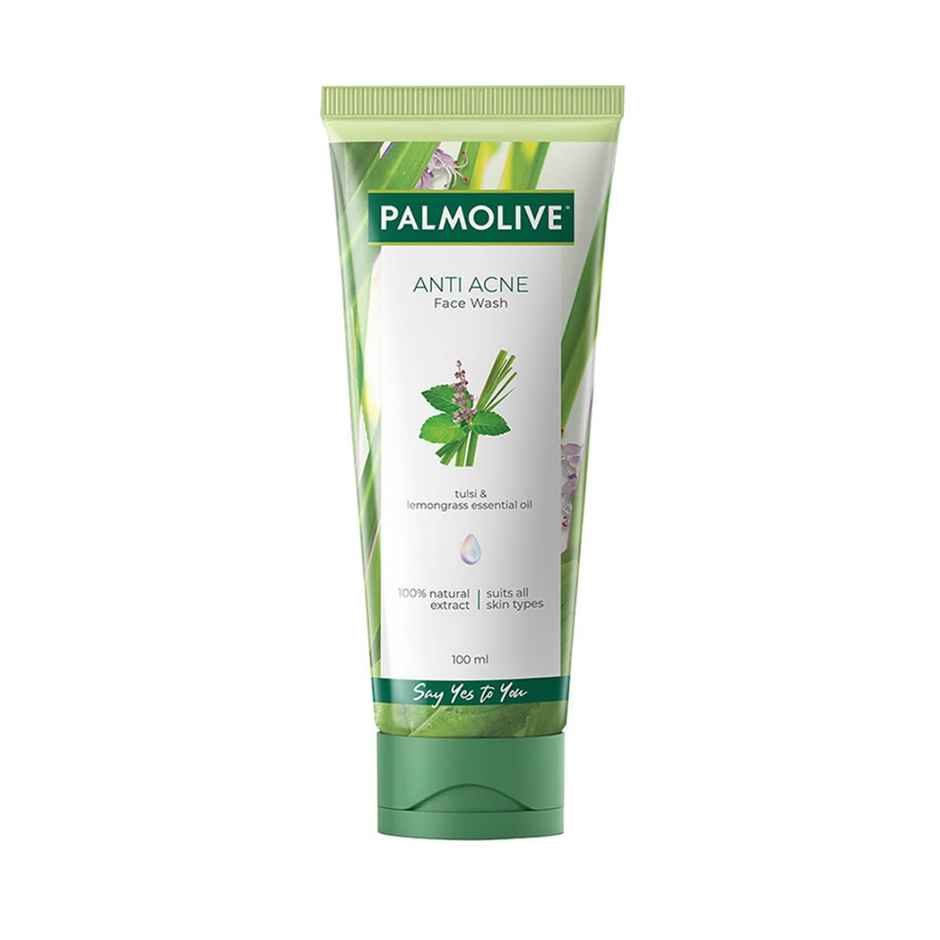 Palmolive Anti Acne Purifying Gel Facewash Made Up Of A 100% Natural Unique Blend Of Tulsi And Lemongrass Essential Oil Extract, Face Wash Suitable For All Skin Types