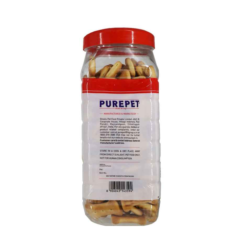 Purepet Chicken Flavour Dog Biscuit Treats Jar