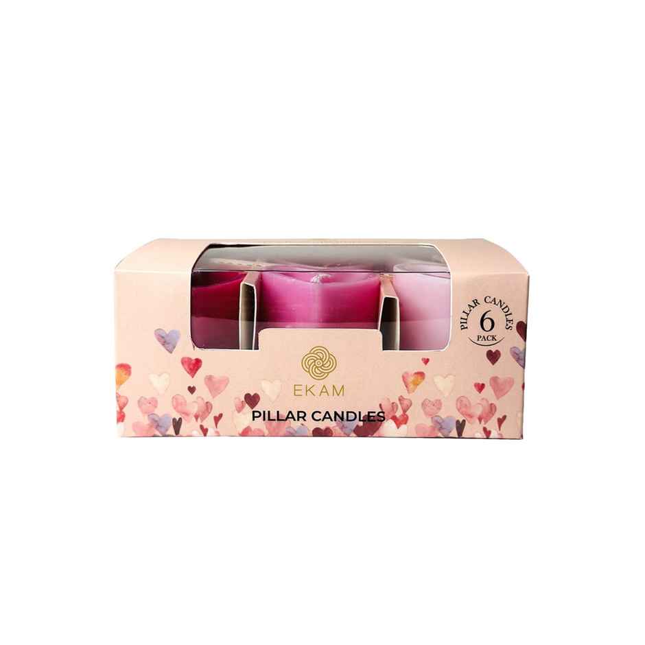 Ekam Heart Shaped Pillar Candle