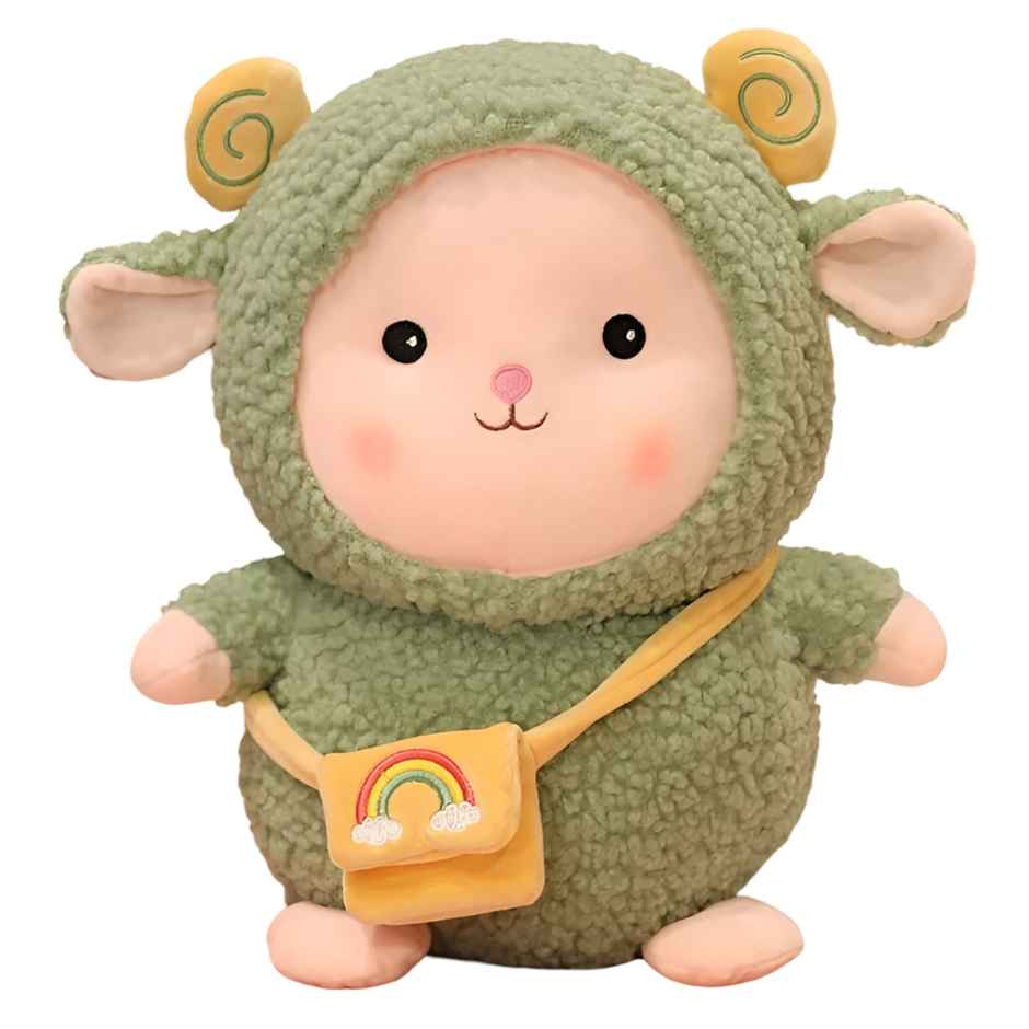 Spanker 38 Cm Sheep Plush Toy | Adorable Hugging Cushion | Green