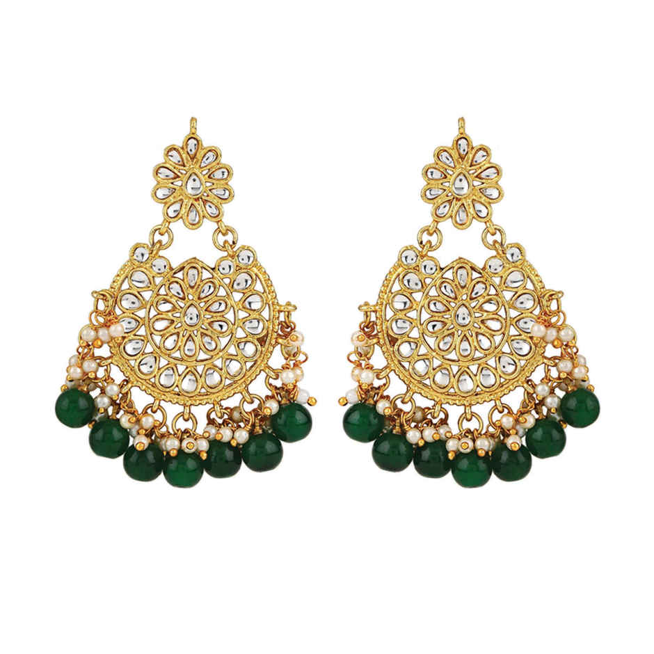 Shining Diva Fashion Latest Stylish Choker Traditional Pearl Kundan Necklace Set for Women | 12270s