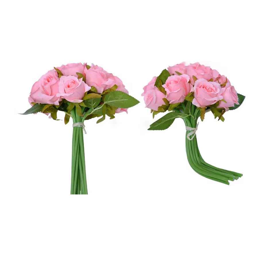 Tied Ribbons Set Of 12 Artificial Rose Flowers