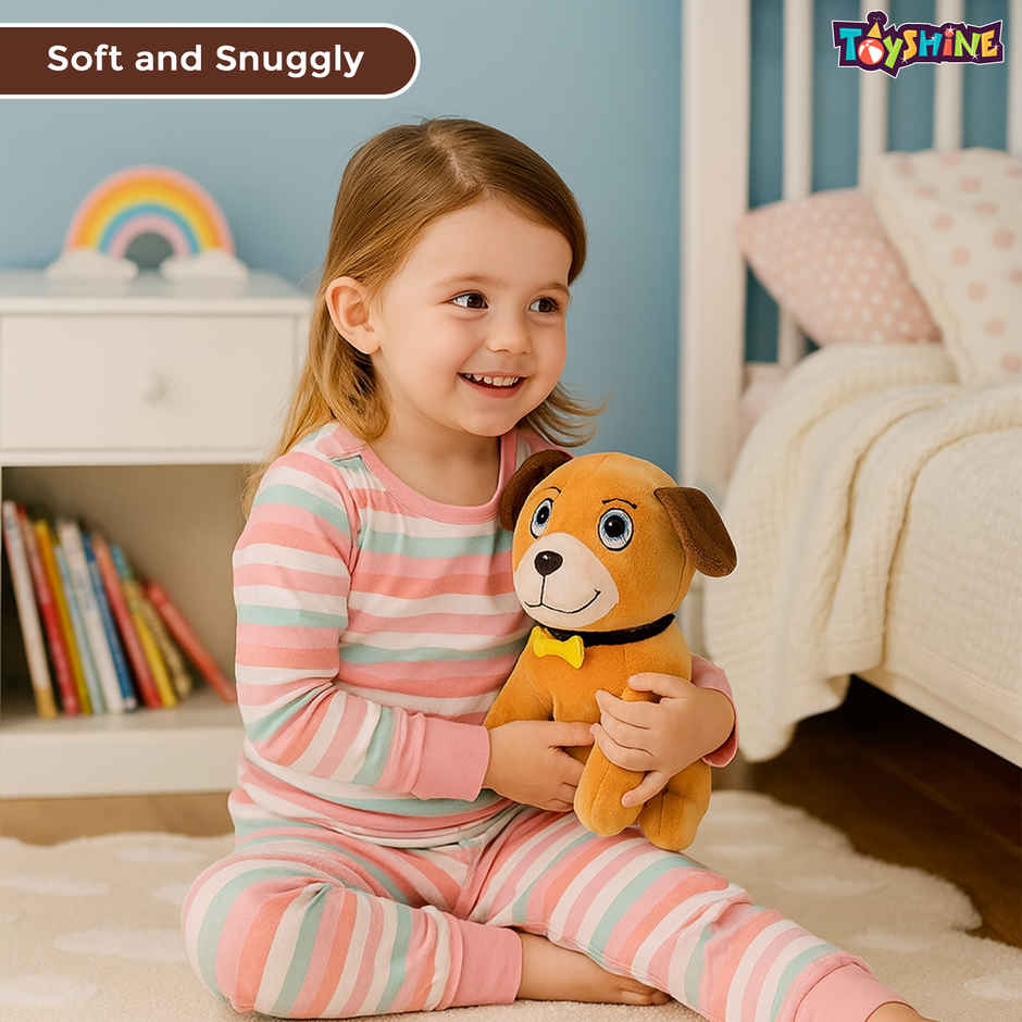 Spanker Cute Dog Soft Toy Ultra Soft Plush Puppy for Kids Boys & Girls | 18 cm