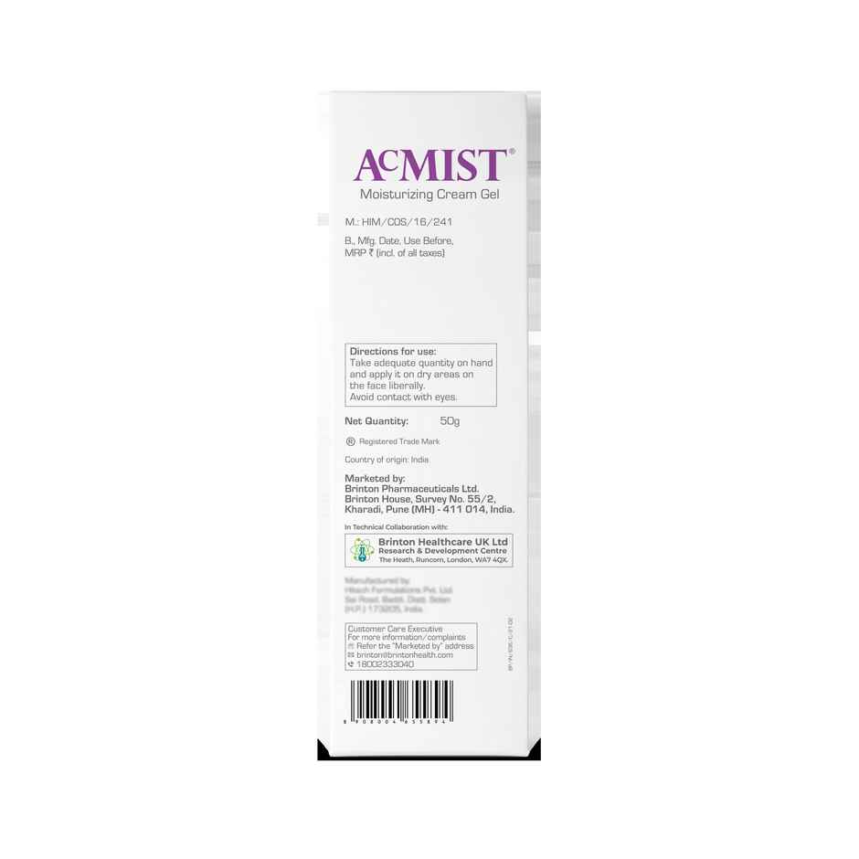 Acmist Moisturising Cream Gel