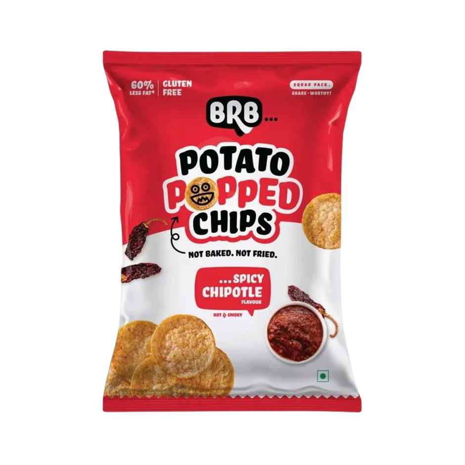 BRB Potato Popped Chips - Spicy Chipotle Flavour Combo