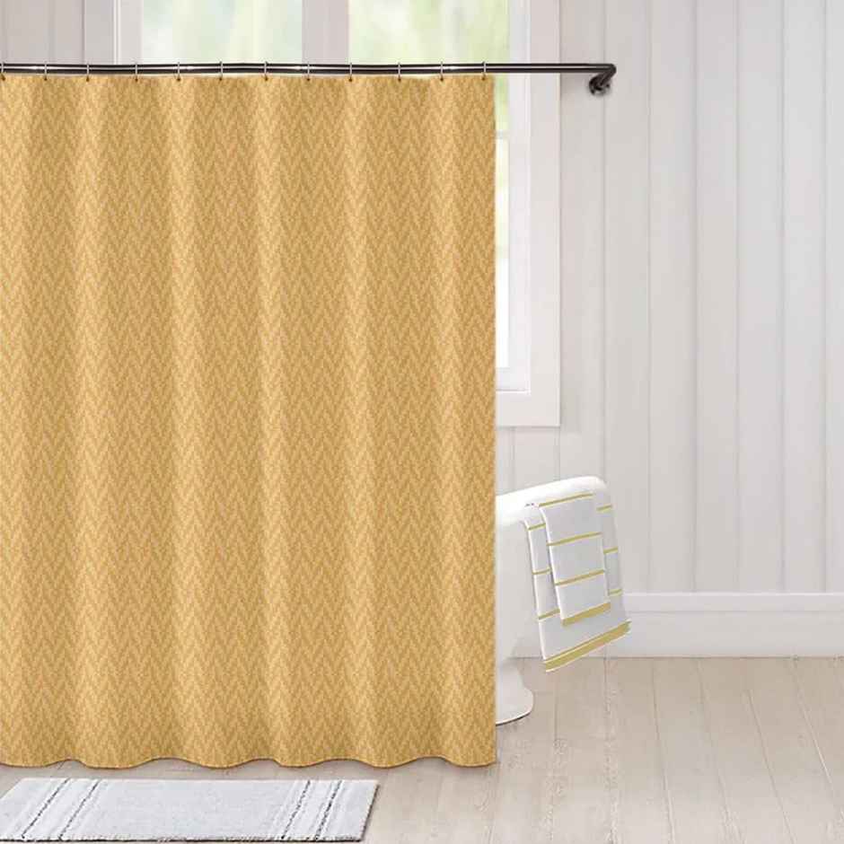 Lushomes Shower Curtain - Gold | Heavy Duty | 72 x 78 inch