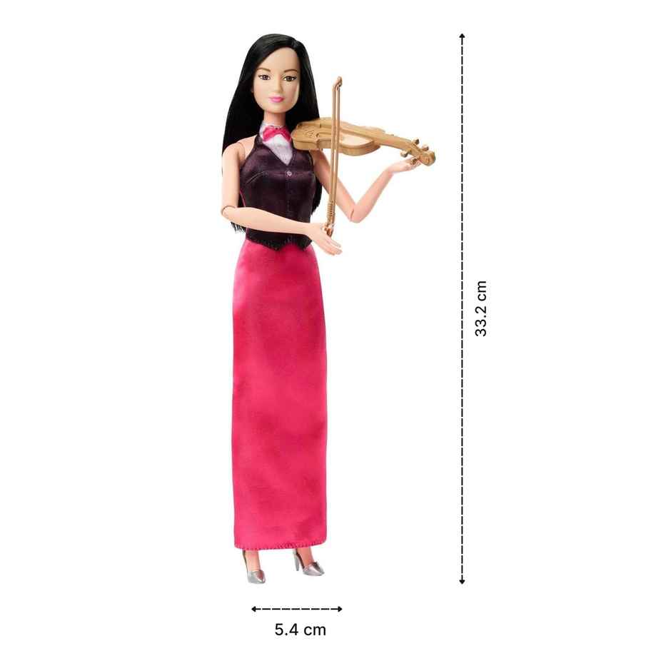 Mattel Barbie Doll & Accessories, Career Violinist Musician Doll with Violin and Bow