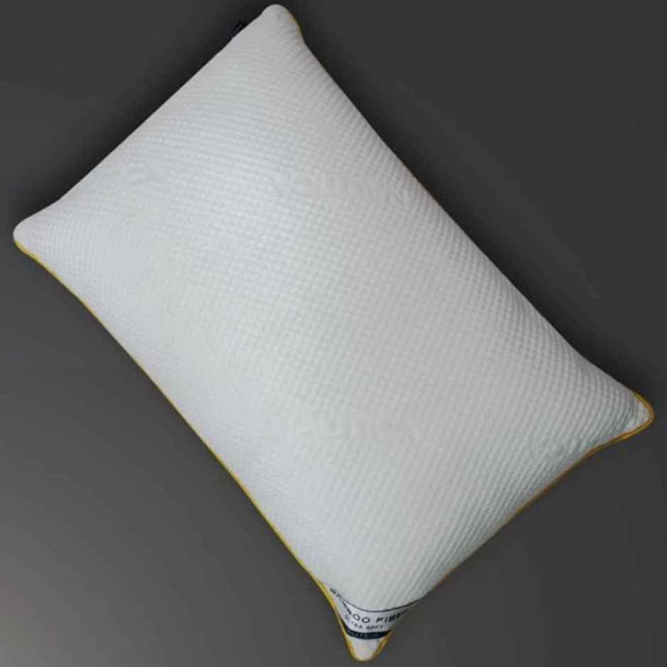 Nautica Bamboo Fiber Filling Anti | Microbial Pillow |  19 x 28 in Size | Bamboo Fiber | White