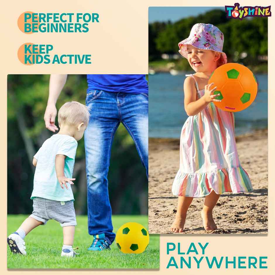 Toyshine 2 Inflatable Pvc Balls For Indoor and Outdoor Sports | Model B
