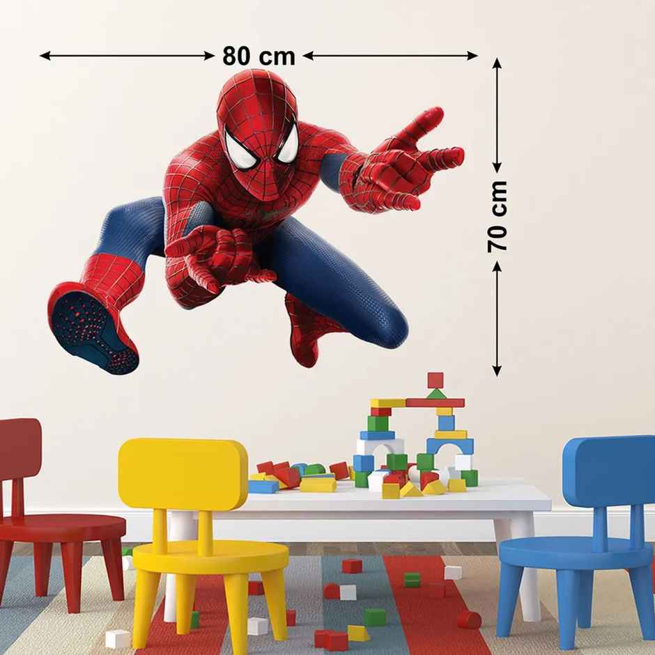 Wollzo 80 cm Spider man Removable Sticker