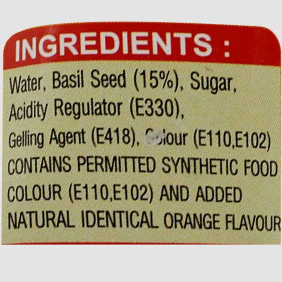 American Delight Orange Flavoured Basil Seed Drink