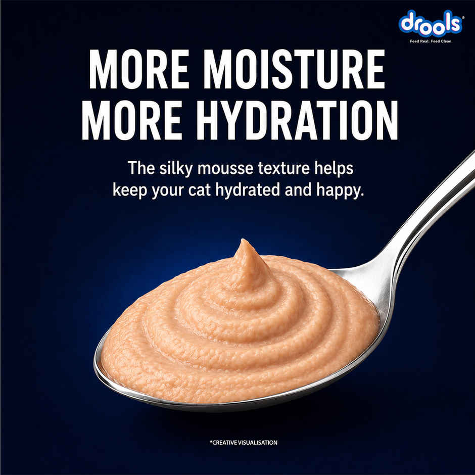 Drools Ocean Fish Mousse Adult Cat Wet Food, 80g (4+1 Free Pack)