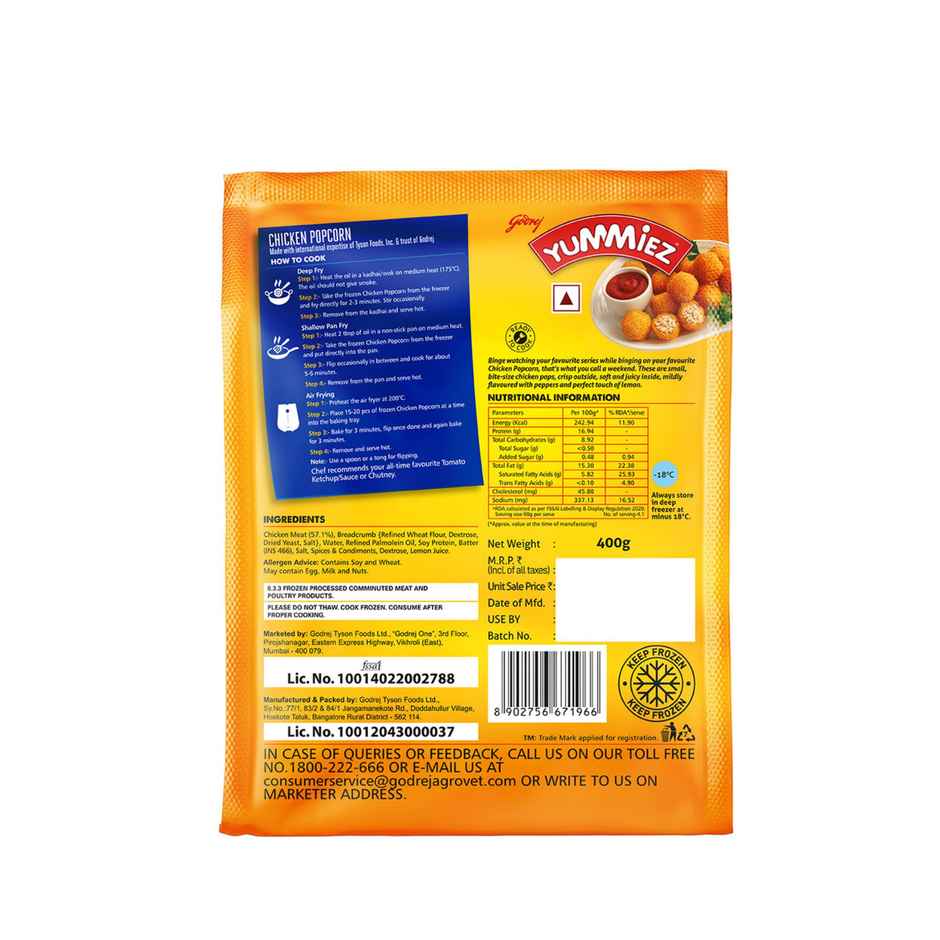 Yummiez Chicken Popcorn Pou Combo