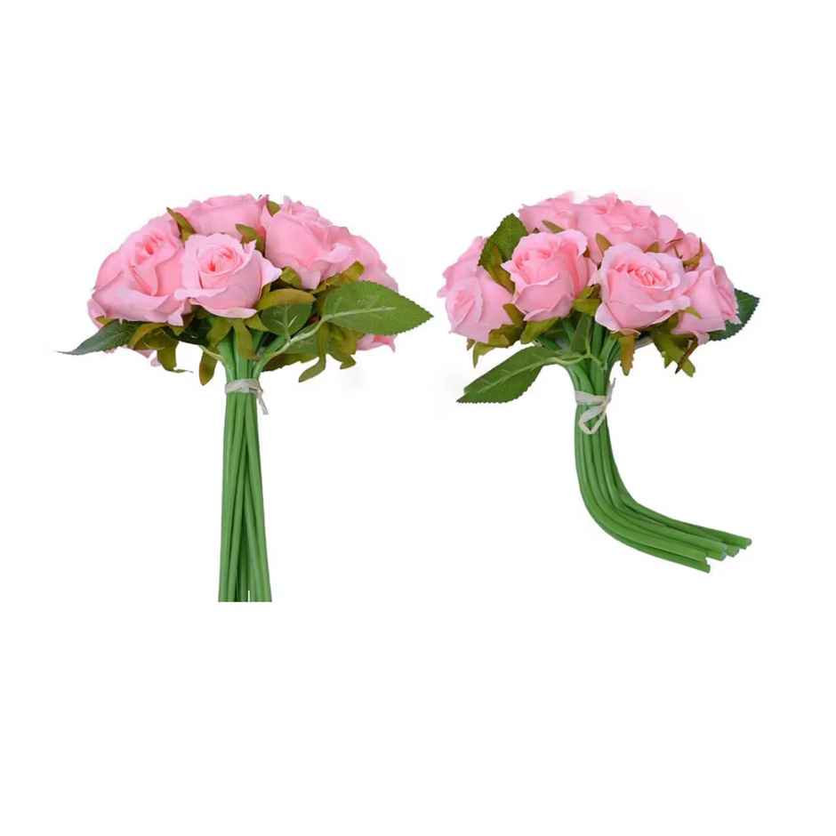 Tied Ribbons Set Of 12 Artificial Rose Flowers