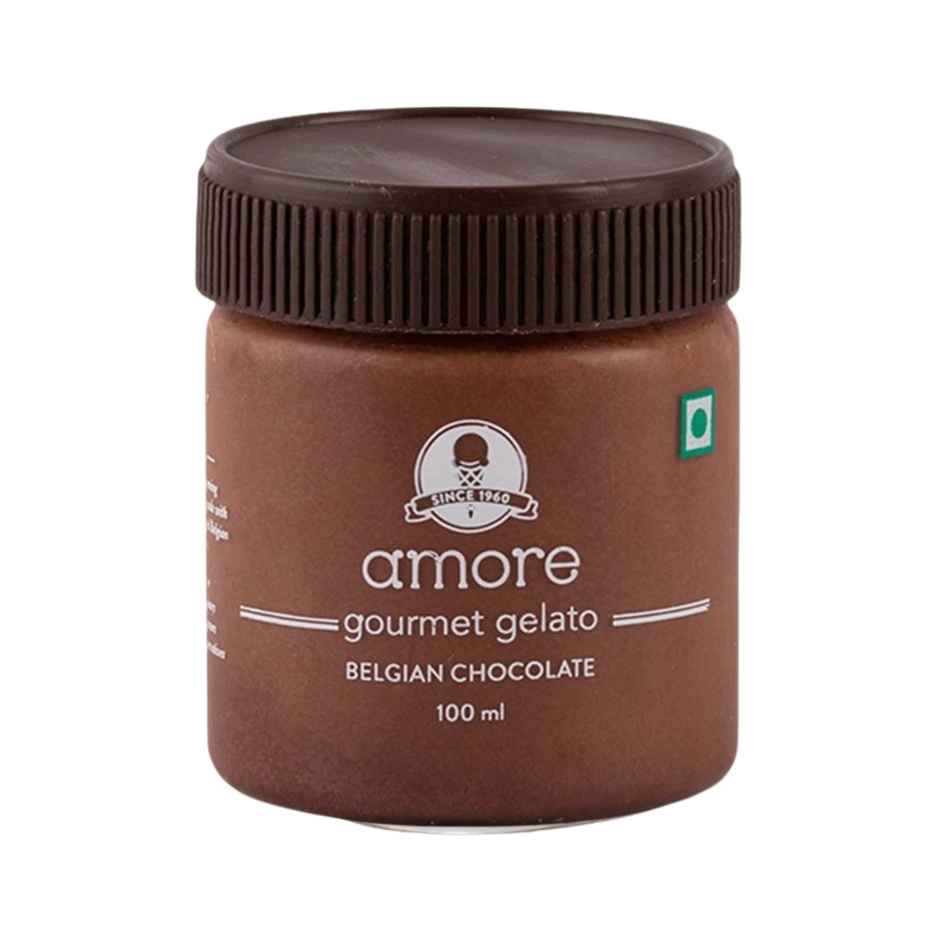 Amore Gelato Belgian Chocolate Ice Cream Cup Combo