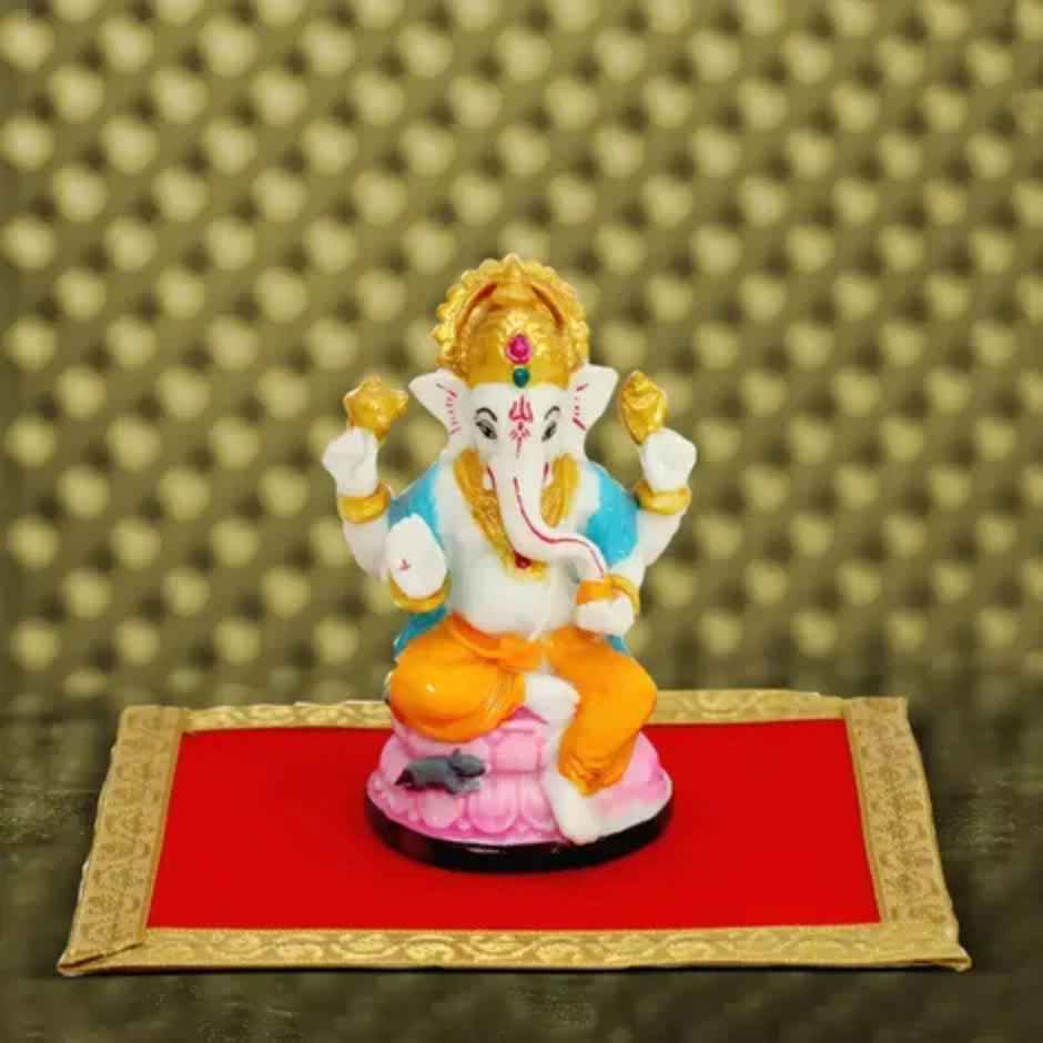 Shubhkart Velvet Aasan Medium (7*10 inches) 1 pc  X 3 Combo