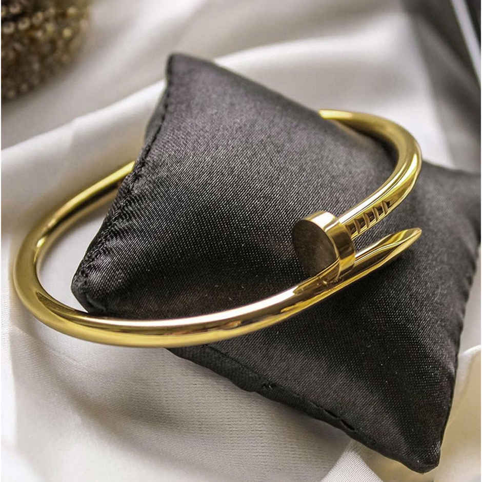 Designs & You Gold-Plated Nail Bracelet