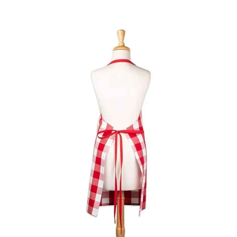Lushomes Cooking Apron - Red Checks | 70 x 80 cm