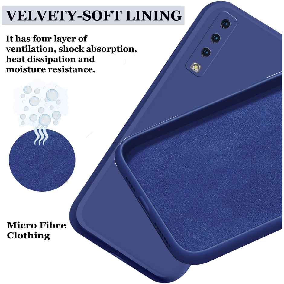 Artistque Case for Samsung Galaxy A7 2018 Back Cover - Plain Liquid Silicone Cover